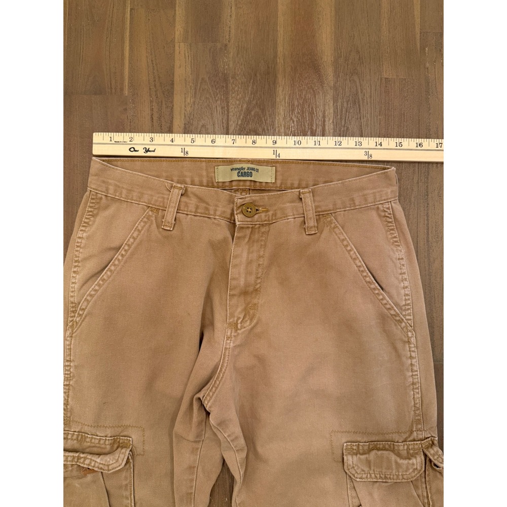 Wrangler Jeans Co Cargo Pants Tan Khaki‎ Relaxed Fit Men's Size - Picture 3 of 5